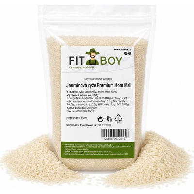 Fitboy Jasmínová rýže Premium Hom Mali 0,5 kg