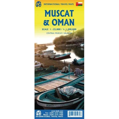 mapa Oman, Muscat 1:1,3 mil. / 1:25 tis. ITM