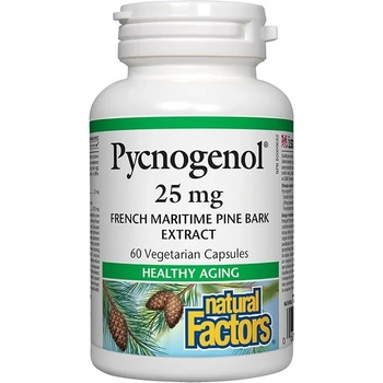 Natural Factors Pycnogenol, 25 mg, 60 капсули, Natural Factors
