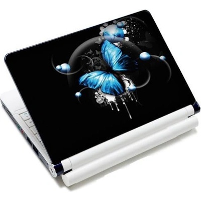 Samolepka, skin Huado na notebook 12"-15,6" Modrý motýľ
