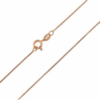 InfinitySilver Strieborná pozlátená retiazka box chain 1702015E42