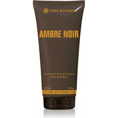 Yves Rocher Ambre Noir Men sprchový gél 200 ml