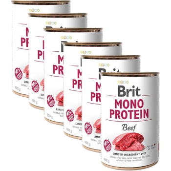 Brit Консерва Brit Mono Protein Beef, 6 x 400 г