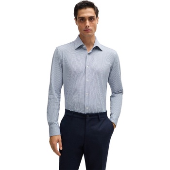 HUGO BOSS Риза с дълъг ръкав Boss Men's P Joe Kent Long Sleeve Oxford Shirt - Blue