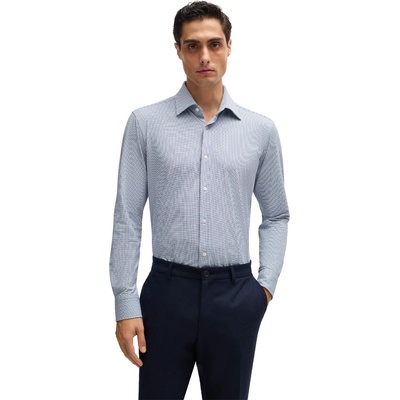 HUGO BOSS Риза с дълъг ръкав Boss Men's P Joe Kent Long Sleeve Oxford Shirt - Blue