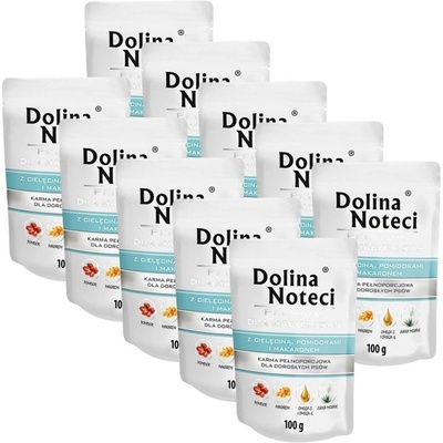 Dolina Noteci Premium Adult Small Breed with Veal Tomato and Pasta 10 x 100 g