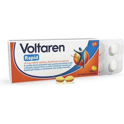 VOLTAREN RAPID POR 25MG CPS MOL 20 I