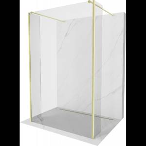 Mexen Kioto свободностояща душ кабина 155 x 30 x 30 см, прозрачна, златна четкана - 800-155-030-222-55-00-030 (800-155-030-222-55-00-030)