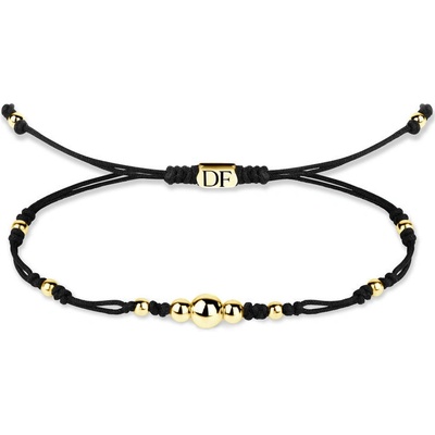 Danfil zlaté kuličky a šňůrka DLB5185 žluté zlato