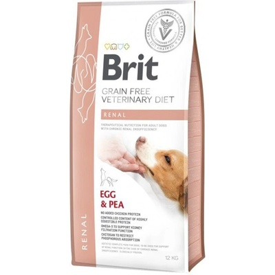 Brit Veterinary Diets Dog Renal за подпомагане на бъбречната функция при хронична бъбречна недостатъчност с Яйца и грах 2kg