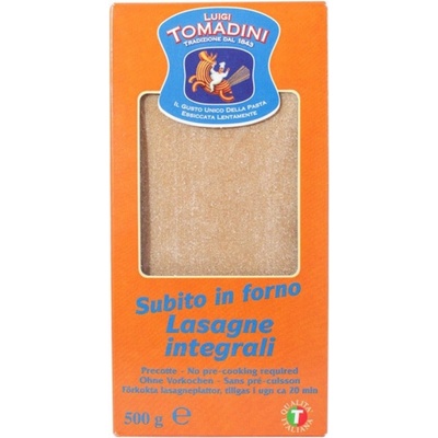 Tomadini Celozrnné durum lasagne 500 g