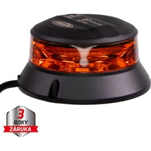 CARCLEVER Robustní oranžový LED maják, černý hliník, 36W, ECE R65 (wl401fix)