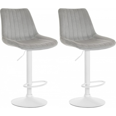 Design-Shop Toni zamat Sivá / biely rám 2 ks