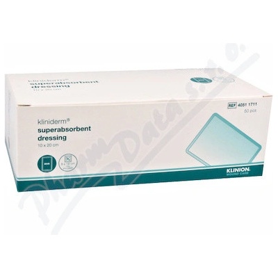 Kliniderm Superabsorp.obvaz nesteril .10 x 20 cm 50 ks