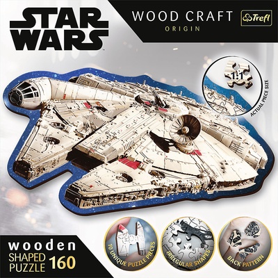 TREFL Wood Craft Origin Star Wars Millennium Falcon 160 dielov