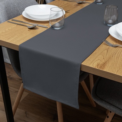 Biante Dekoračný behúň Rongo RG-017 Tmavo sivý 20x120 cm