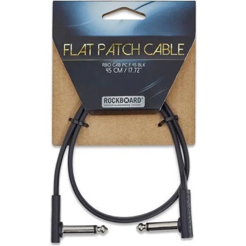 RockBoard Flat Patch Cable 45 cm Ъглов - Ъглов Пач кабел (RBO CAB PC F 45 BLK)