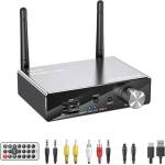  Mobilly bluetooth 5.3 аудио приемник/предавател, RCA (Cinch), SPDIF, TOSLINK, 3, 5 mm AUX+дистанционно управление (LY35)
