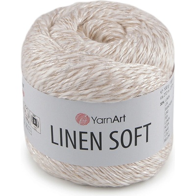 Pletací příze Linen Soft 100 g Varianta: 1 (7301) režná světlá, Balení: 1 ks