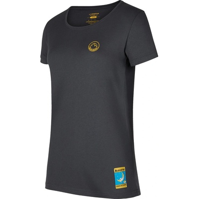 La Sportiva Climbing on the Moon T Shirt W Carbon/Giallo