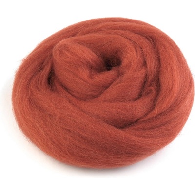 InBIO Vlna na plstění / ovčí rouno česané, 730340/28 20g, středně rezavá
