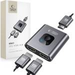 Tech-Protect HDMI Адаптер 2в1 4K 60HZ от Tech Protect HB07 - Space Grey (5906302360949)