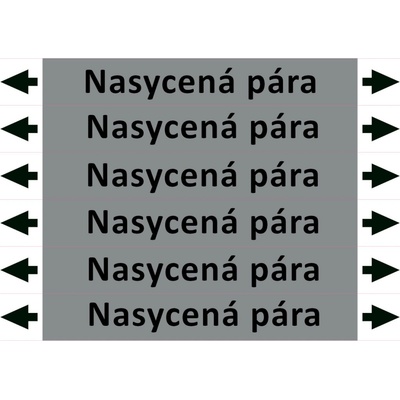 Nadrzenapalivo.cz Značení potrubí ISO 20560, nasycená pára PZAL 009538
