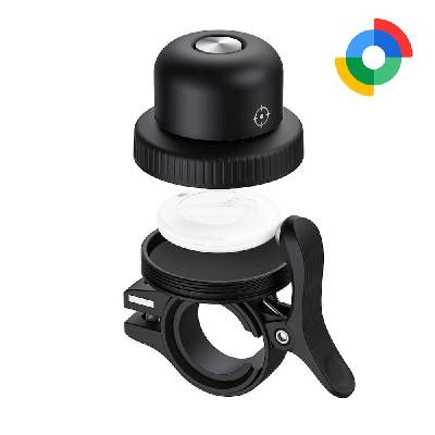 Звънец за колело с вградено устройство за намиране на изгубени вещи чрез Android Find My Dvice - MiLi MiBell Android Trackable Copper Bicycle Bell (черен) (HD-P16-B)