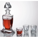 Bohemia Crystalite Likér set Quadro obsahuje 1karafu s objemem 0,5 l a 6 sklenic s objemem 55 ml