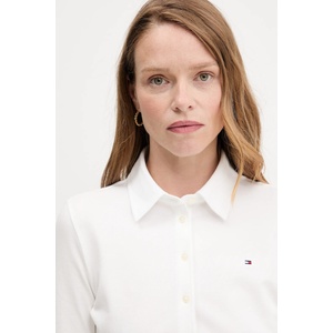 Tommy Hilfiger риза дамска от памук с еластан (WW0WW43528) - answear - 136,89 лв