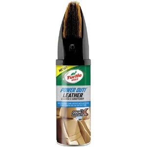 TURTLE TurtleWax Power Out Leather с рей за  очистване и  одхранване на кожа с четка 400 мл
