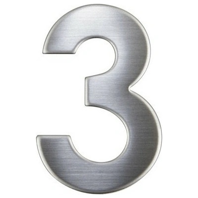 RN.75L číslo "3" 75 mm nerez Nerez