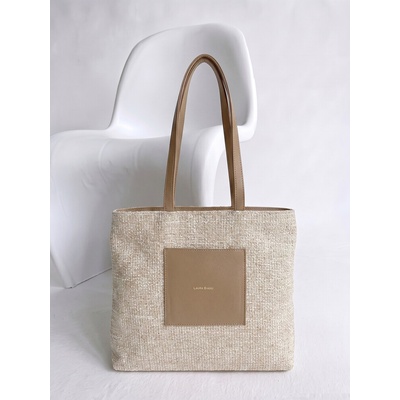 Laura Biaggi Shopper kabelka béžová Elegantná kabelka na rameno