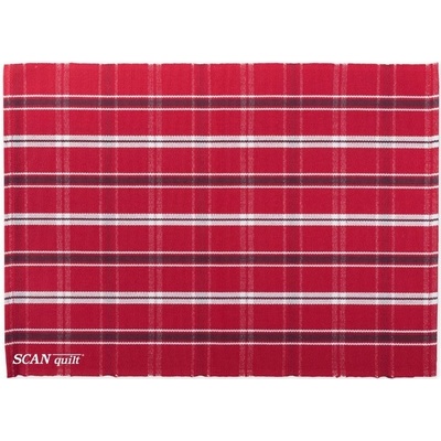 SCANquilt prostírání Muri kostky červenobílá 30x45cm