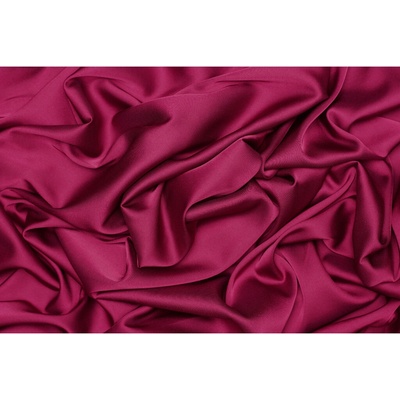 Saténové umělé hedvábí | Silky Armani - Tmavá telemagenta