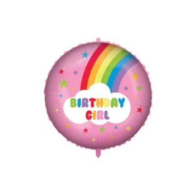 Procos Балон от фолио - Rainbow Birthday Girl 46см