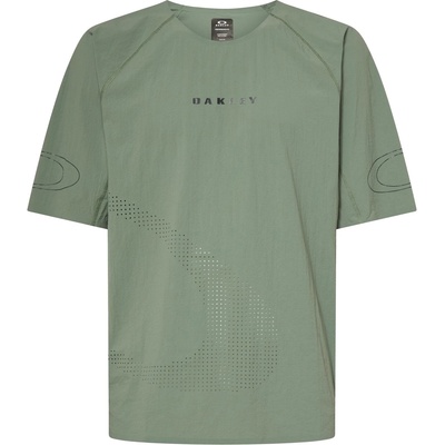 Oakley Мъжка фланелка с къс ръкав за колоездене Oakley Seeker Whip S/S Jersey Cycling jersey - Aviator Green (056-3985-0111)