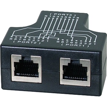 LogiLink Адаптер за кабелен сплитер 1x RJ45 женски - 2x RJ45 женски, 10/100BT