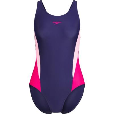 Speedo Дамски бански костюм Speedo Women's Colourblock 2.0 Swimsuit - Peacoat / Margarita Pink - размер 42 (EU) (150-4560-0615)