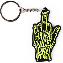 Přívěsek na klíče Pitcha NICE DAY keychain black/fluo