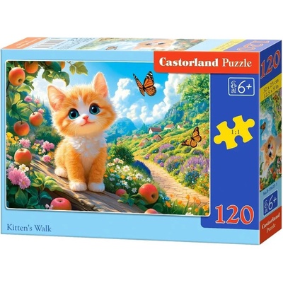 Castorland Prechádzka mačiatka 120 dielov