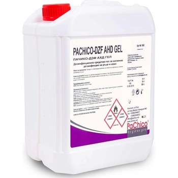 PaChico Дезинфекциращ препарат за ръце и кожа AHD, гел, професионален, 5 L
