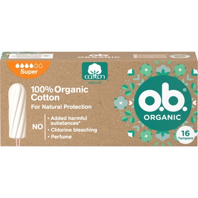 O.B. Tampóny Organic Super 16 ks