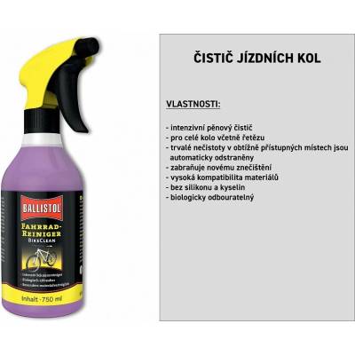Ballistol čistič bicyklov 750 ml