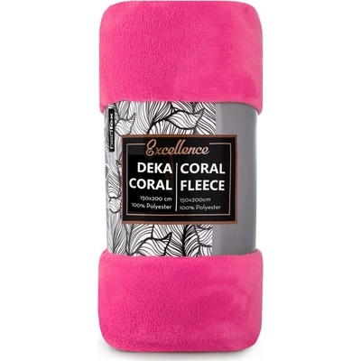 TipTrade Deka Coral mikroplyš fuchsiová 150x200