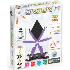 Supermag магнитен строителен комплект Technicolor 30бр (0665)