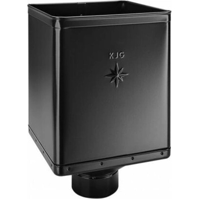 KJG Kotlík zberný Design exzentrický Ø 80 mm pozink RAL 9005 čierna