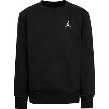 Air Jordan Юношеска поларена блуза Air Jordan Fleece Crew Sweatshirt Juniors - Black