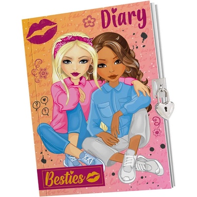 Besties Diář se zámkem 60 stran 21 x 15 x 1 cm, doporučený věk 6+