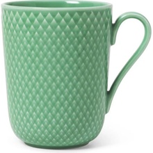 Lyngby Porcelaen Porcelánový hrnek Rhombe Green 330 ml